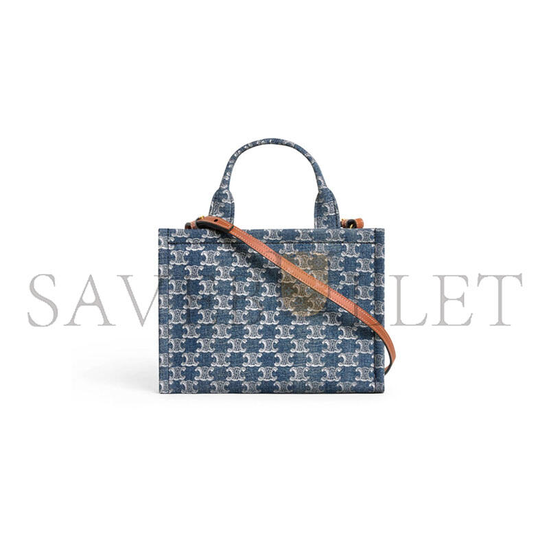 CELINE SMALL CABAS THAIS DENIM 199162FRG.05DS (25.5*18.5*12cm)